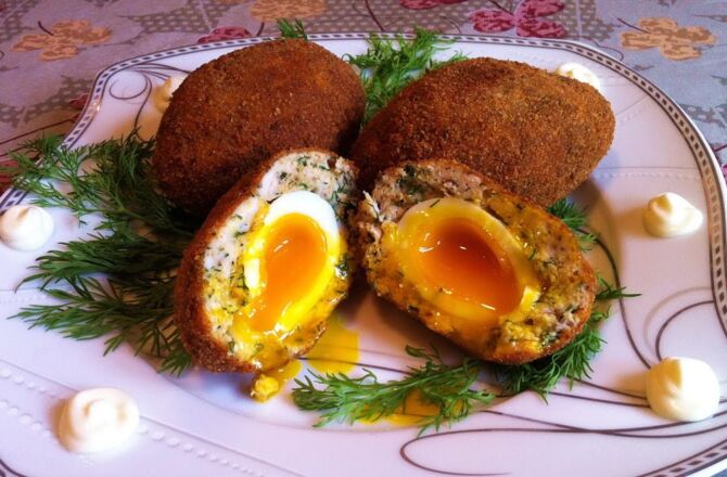 Яйца по-шотландски в духовке 