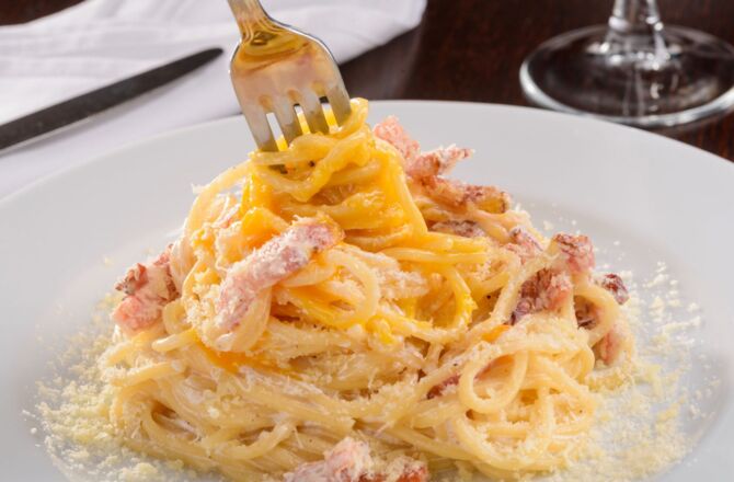 Паста спагетти карбонара – идеальный завтрак!
